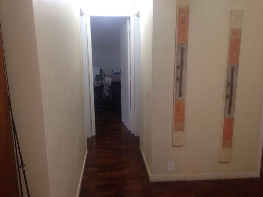 Corredor de acesso aos quartos