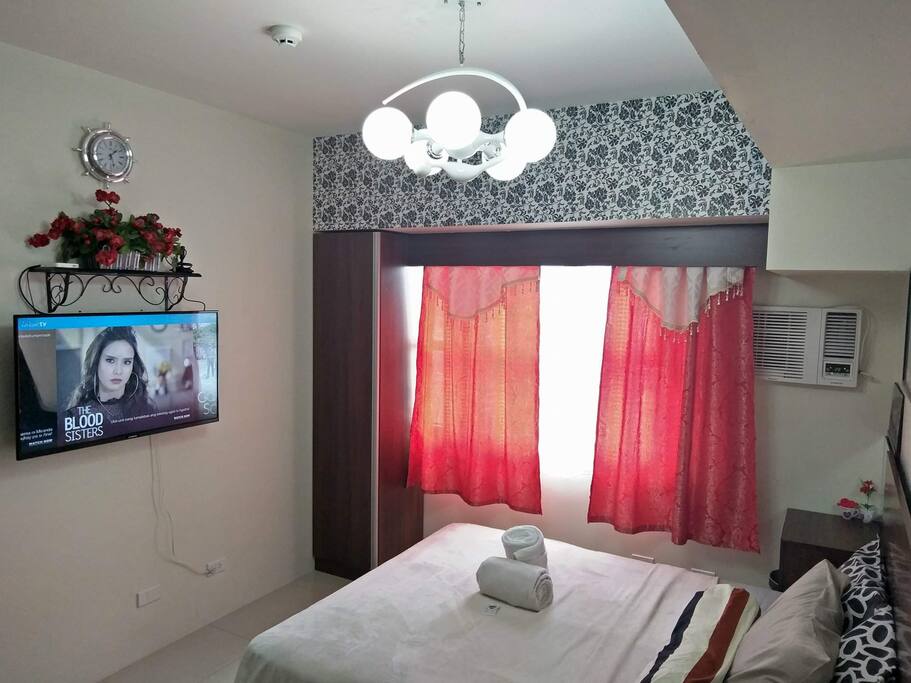 Bed and TV view