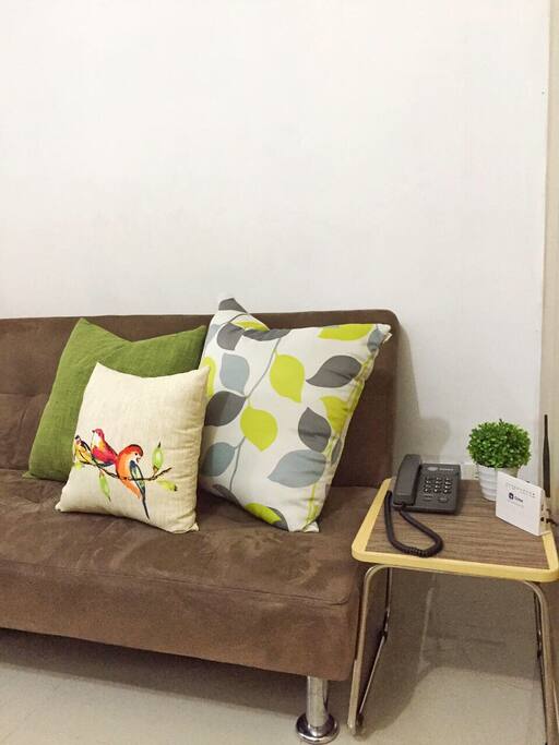 Soft and fluffy cushions abound to help you relax from a tired and busy day.