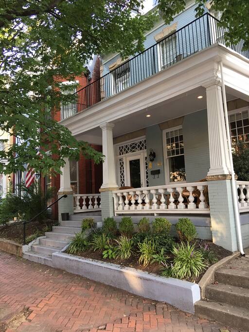 House Front Showing Porch Top Deck