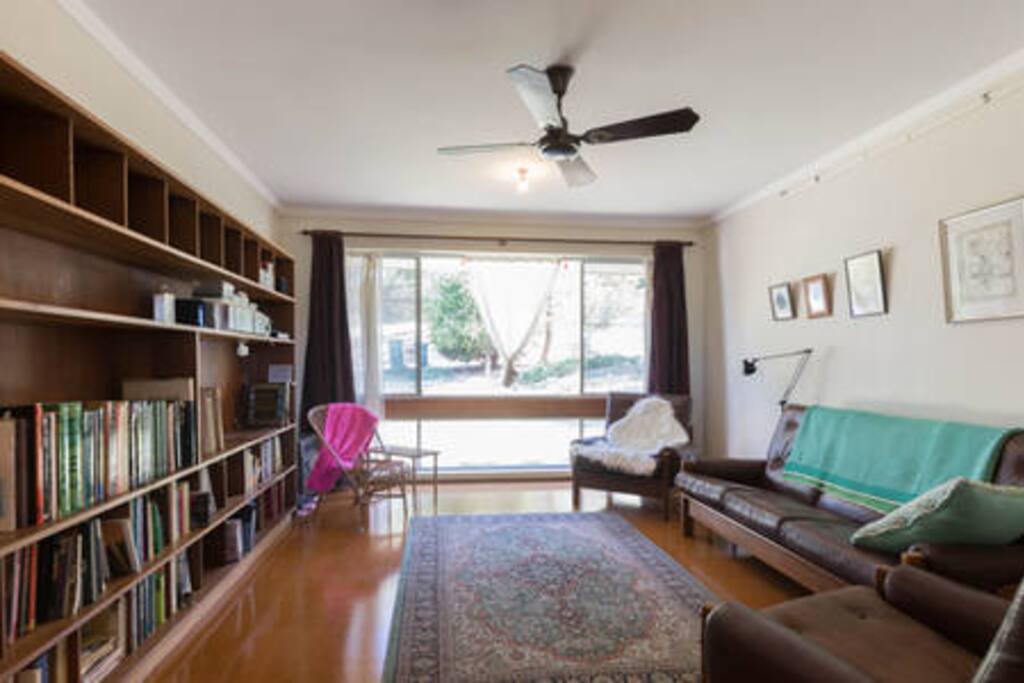 Large living area overlooking bushland