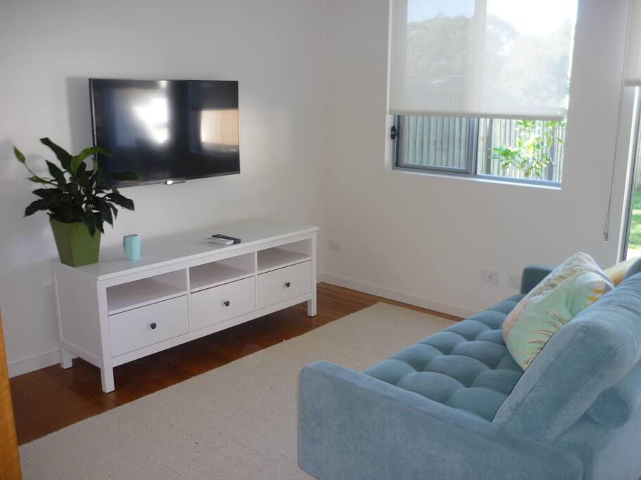Comfortable Living space with Reverse Cycle Air Conditioning and TV.