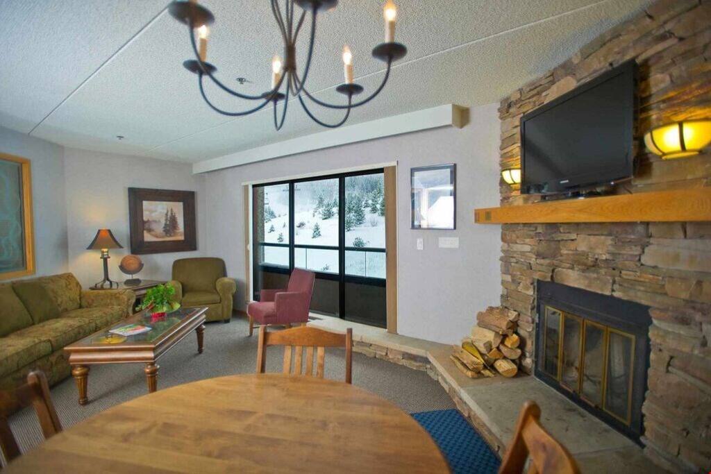 Kick up your feet and watch a movie while warming your toes by the beautiful wood-burning fireplace.