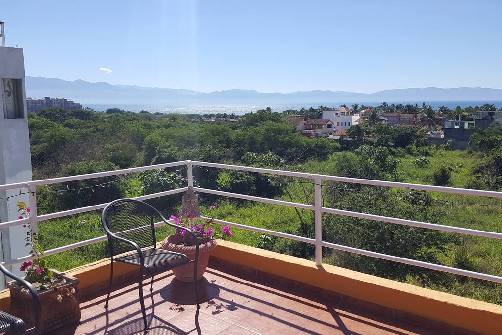 Private deck above unit.
