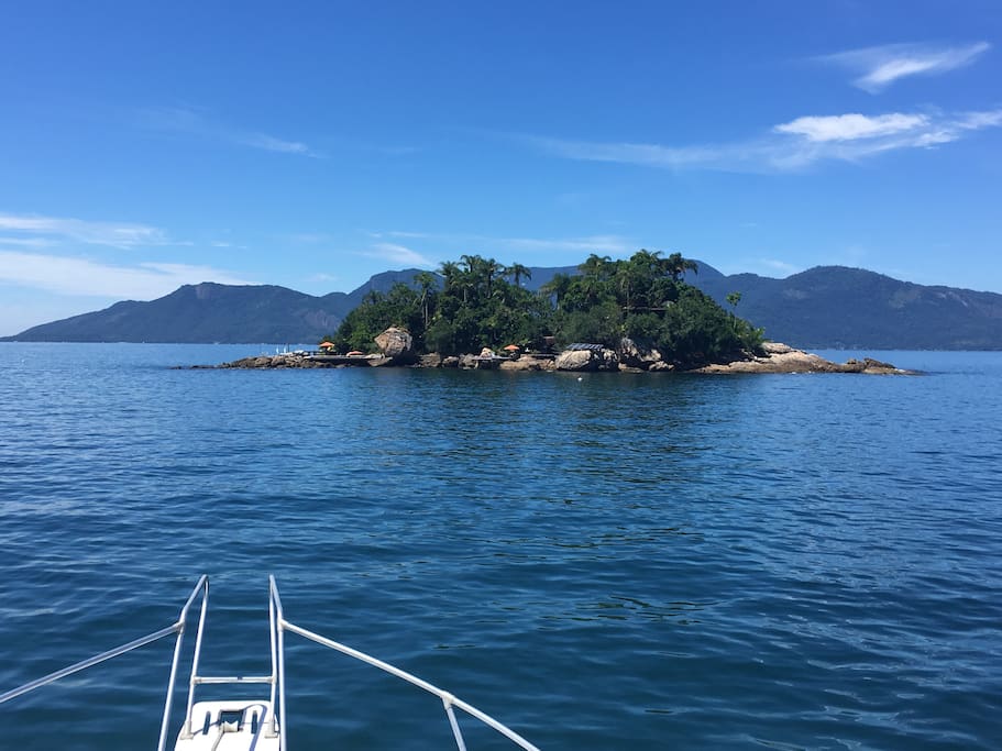 Arriving at the island