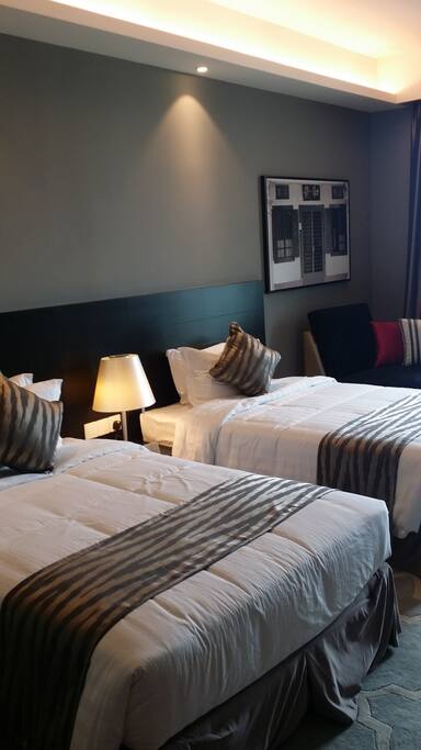twin single bed room