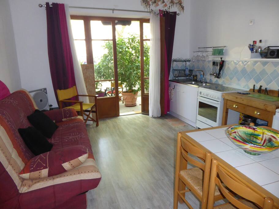plain pied donnant directement dehors