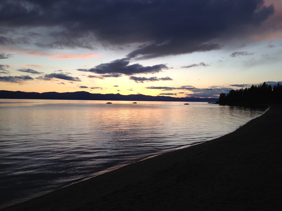 Sunset on the beach