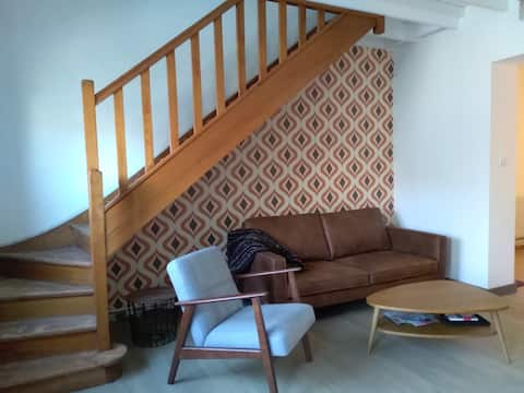 Top Airbnb: Fisherman's house with garden. Sea and countryside views in équihen Plage