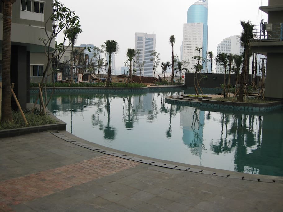 Pool side view
