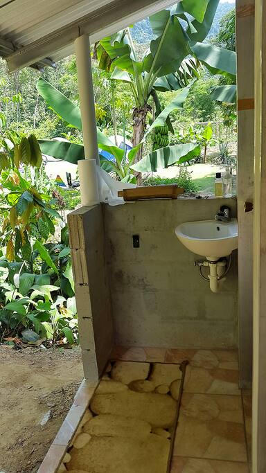 Newly built bathroom and shower, going through the last stage of external renovation.