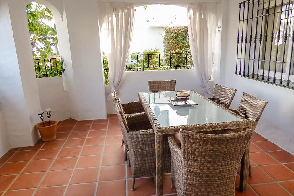 Terrace with perfect dining facilities