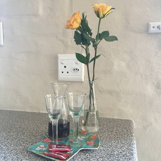 a welcome drink