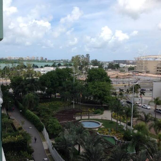 Vista Estádio Maria Lenk e Lagoa