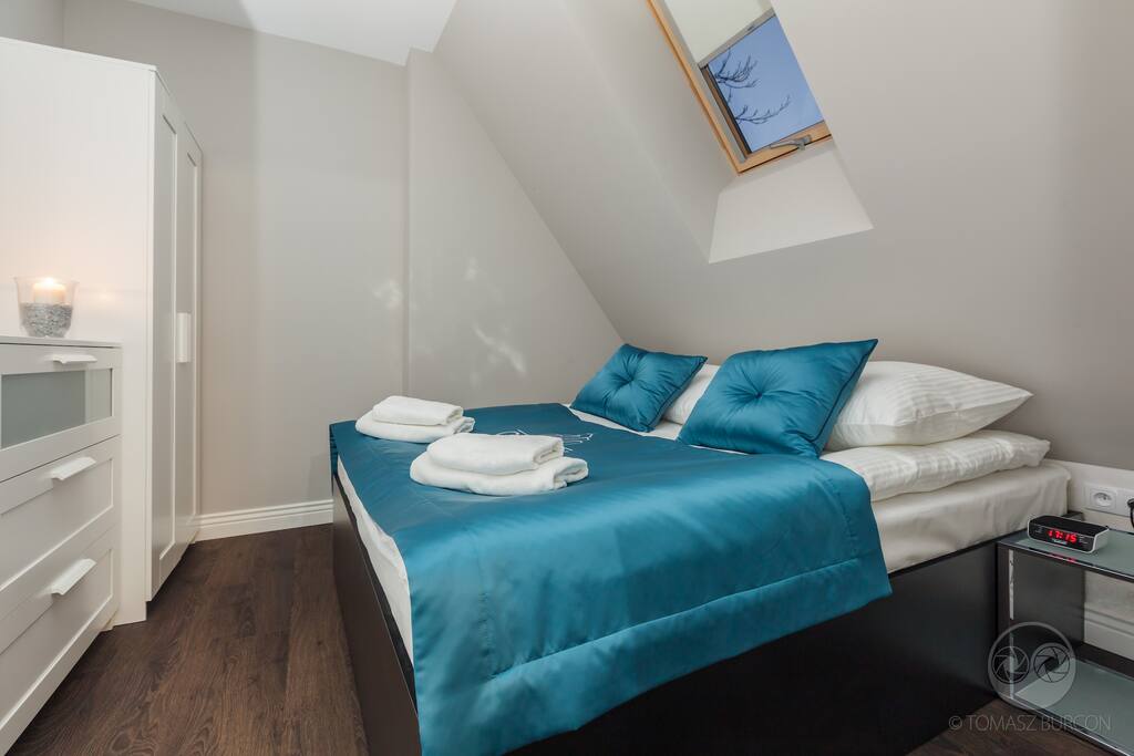 Apartament Nowojorski - sypialnia