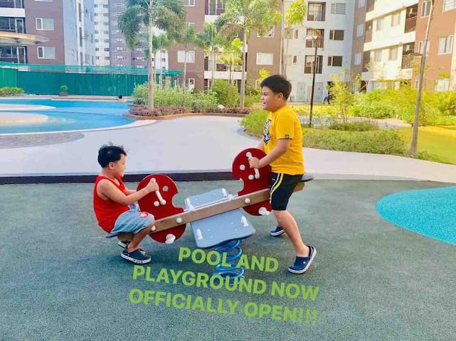 Hotel Quality Accommodation in Ayala+Kitchen+POOL