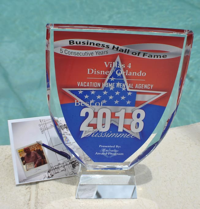 another housing award for Villas 4 Disney Orlando operations