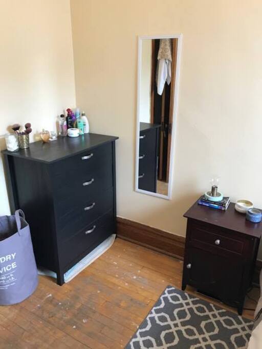 Bedroom #1 with closet and dresser space available.