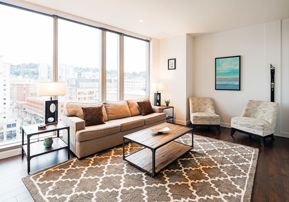 Living Room at Park Avenue West by Stay Alfred