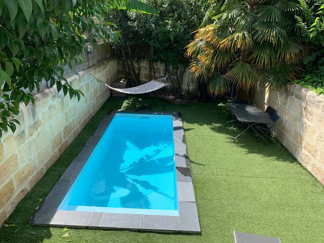 Grande maison bordelaise avec piscine