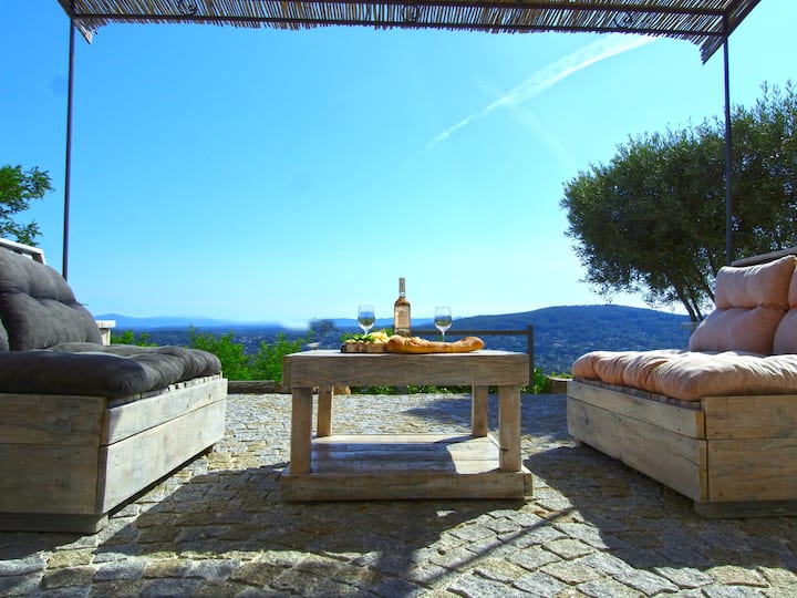 panoramic villa between St Tropez and Verdon