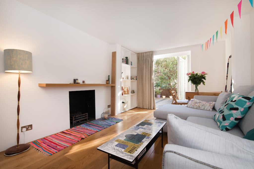 Modern and cozy.