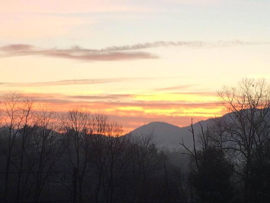 Sunrise from the Patio.