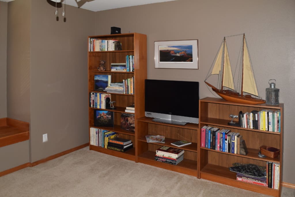 Sitting Room with Dish Satellite Television