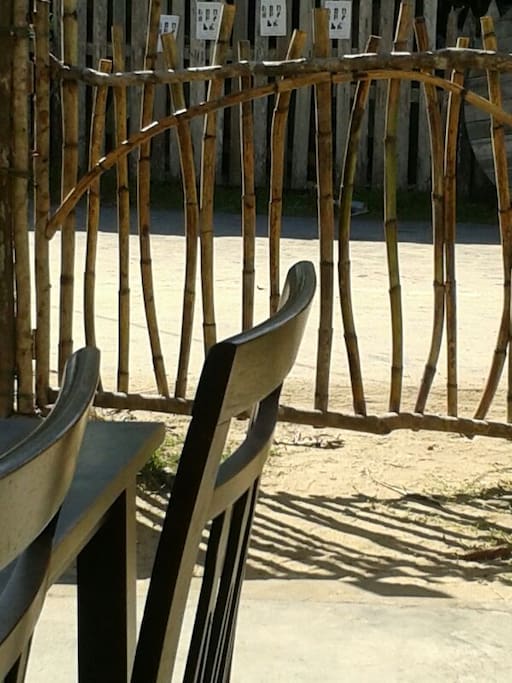 Village cafe next door to beach stay