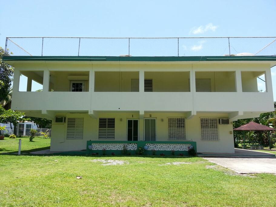 View of the 1st level apartments