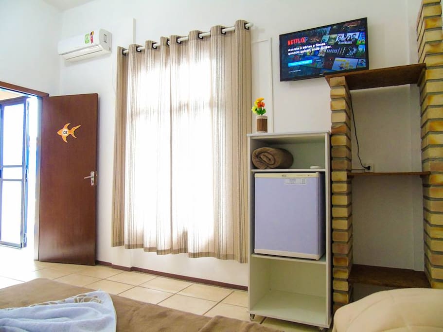 Suite, Ar (Quente Frio), Frigobar, SmartTV, WiFi
