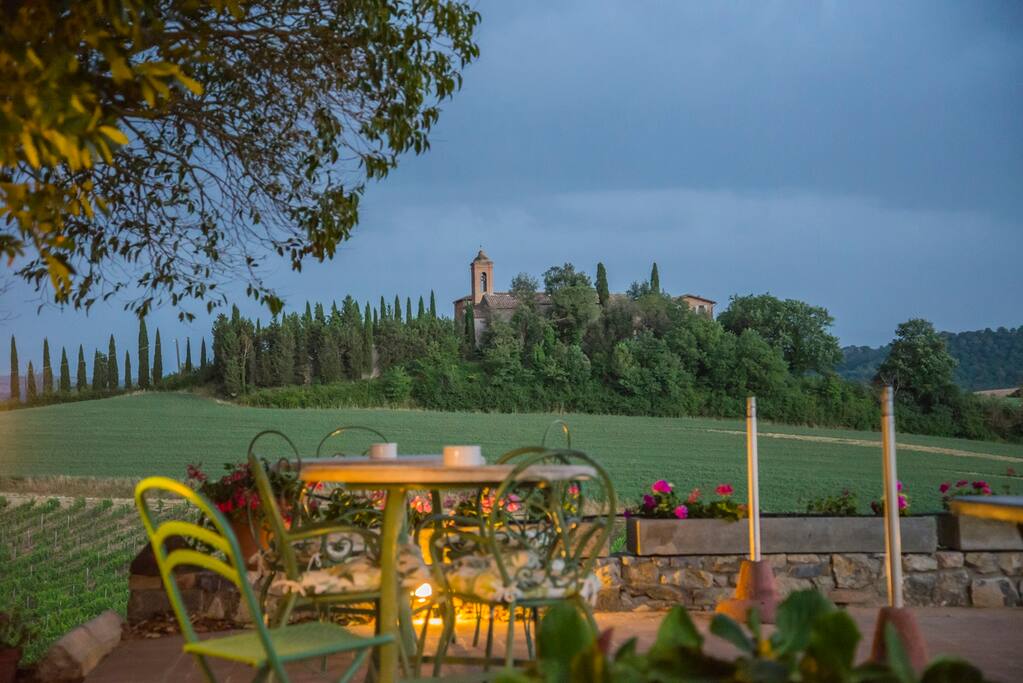 la pieve di Piana vista dalla terrazza panoramica