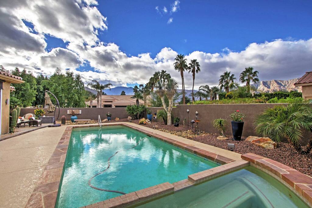 Take a soothing soak in the shared hot tub, located behind the main house.
