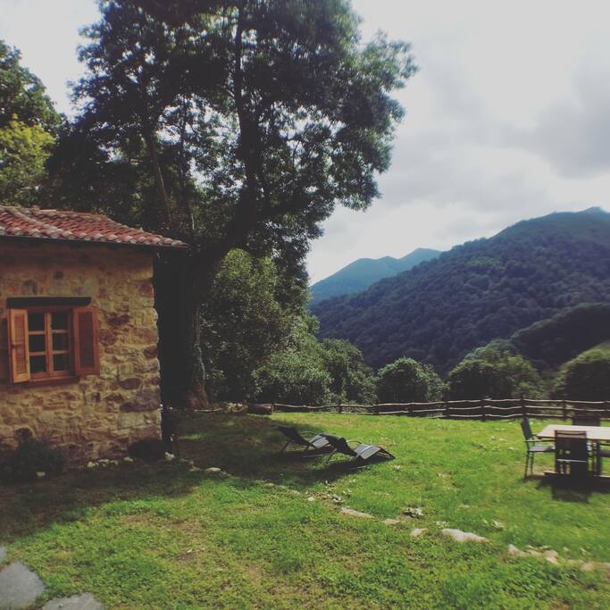 Beautiful garden for relaxation moments and enjoy outside barbeque as well as personal herb garden to enhance your meals...