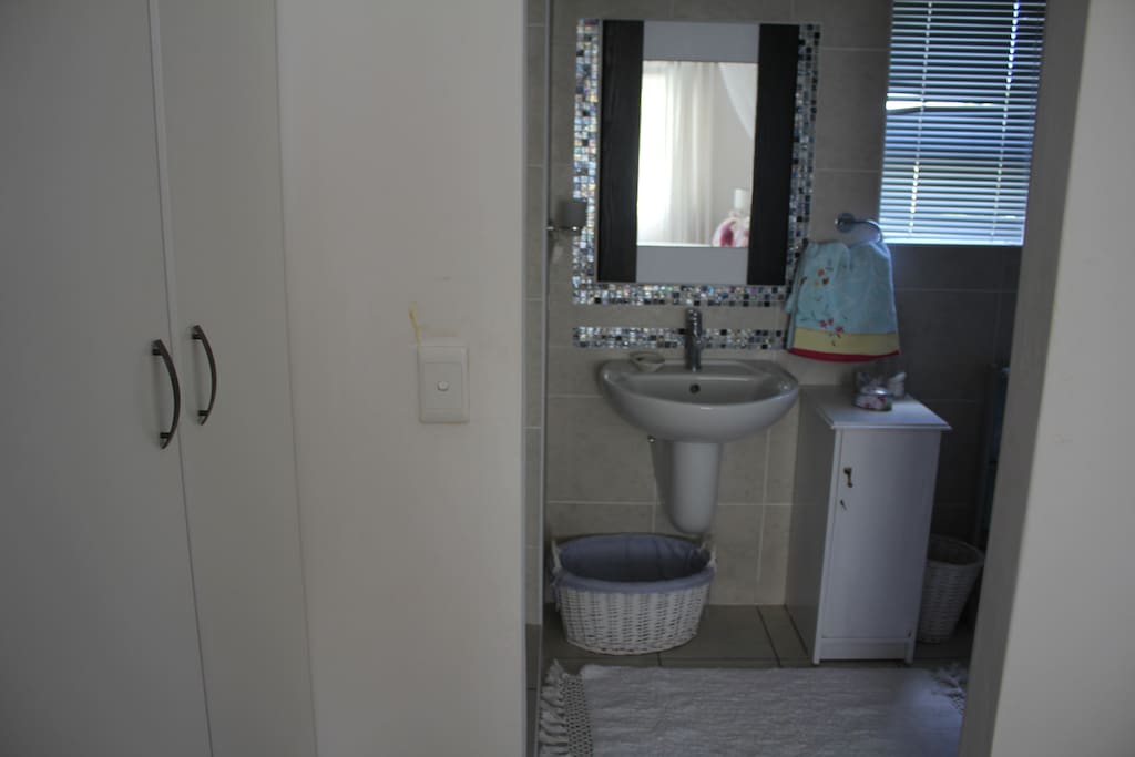 En suite to main bedroom - with toilet and shower