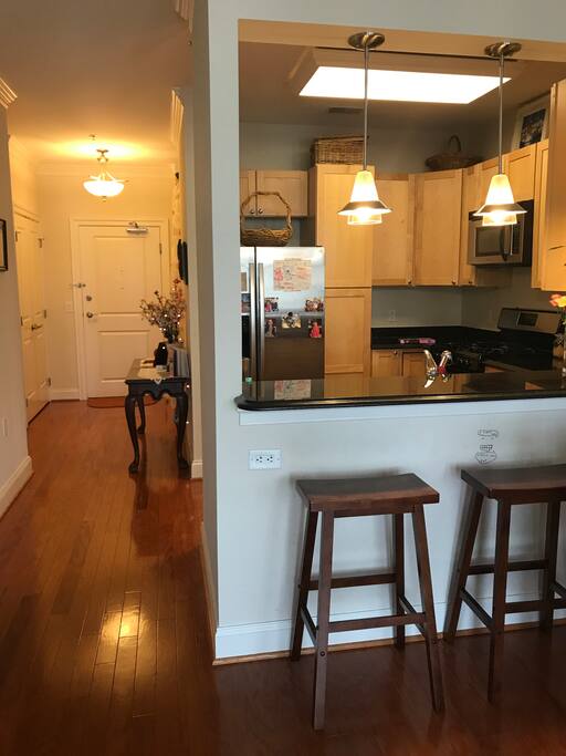 Entry way and Bar