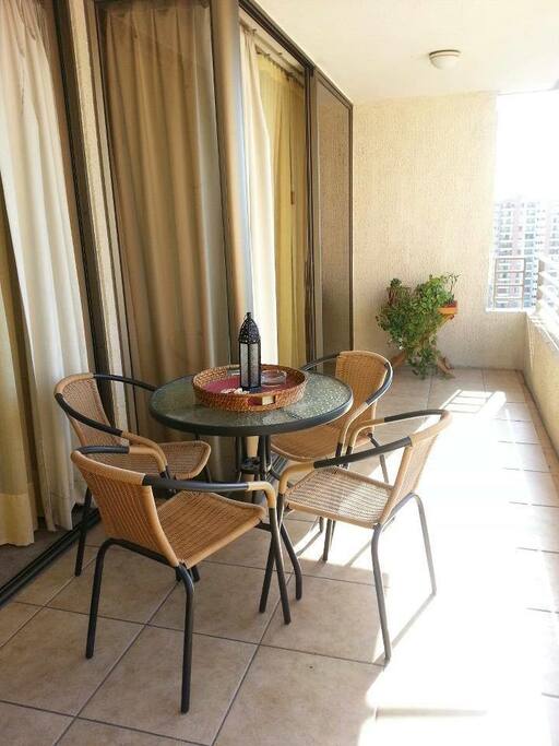terraza con vista norte