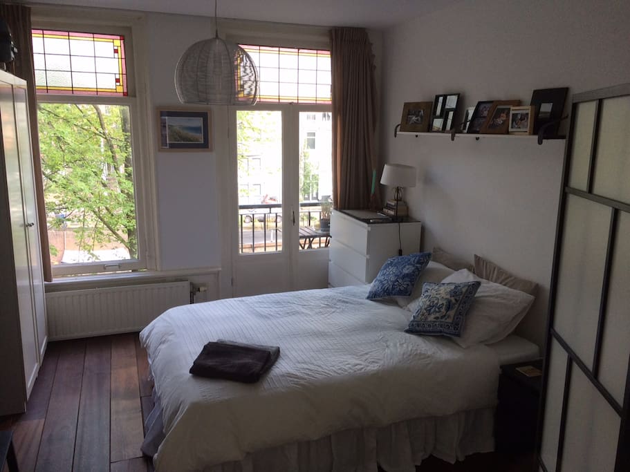 Main bedroom with canal views