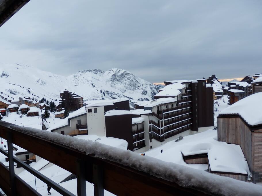 View from balcony of the apartment - winter time !