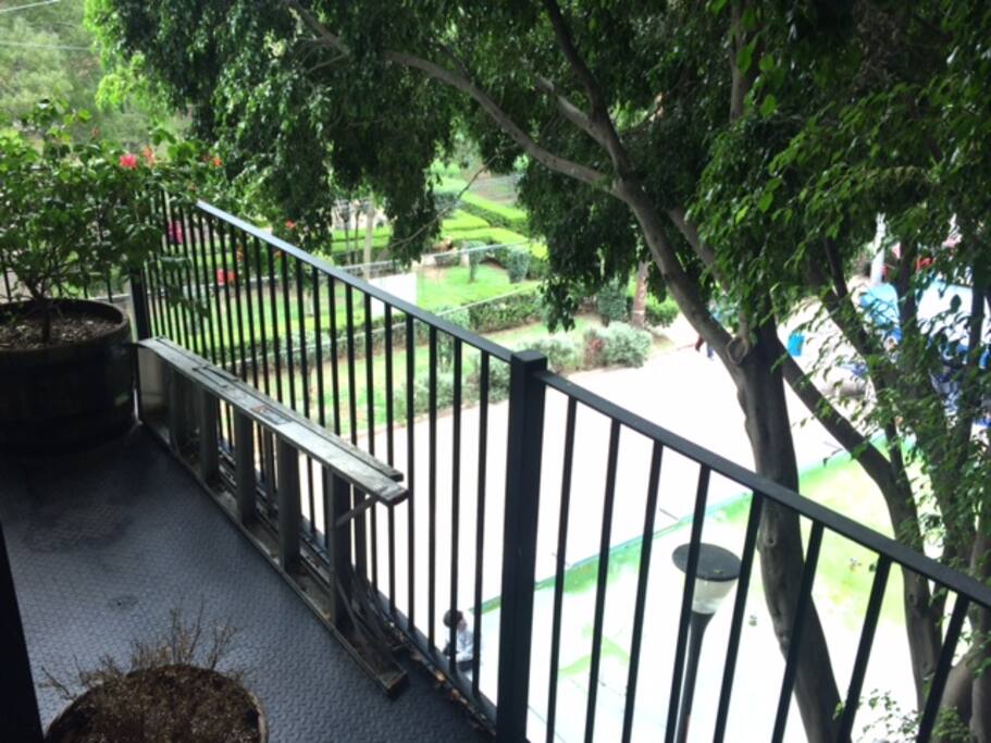 View from the balcony in your room.