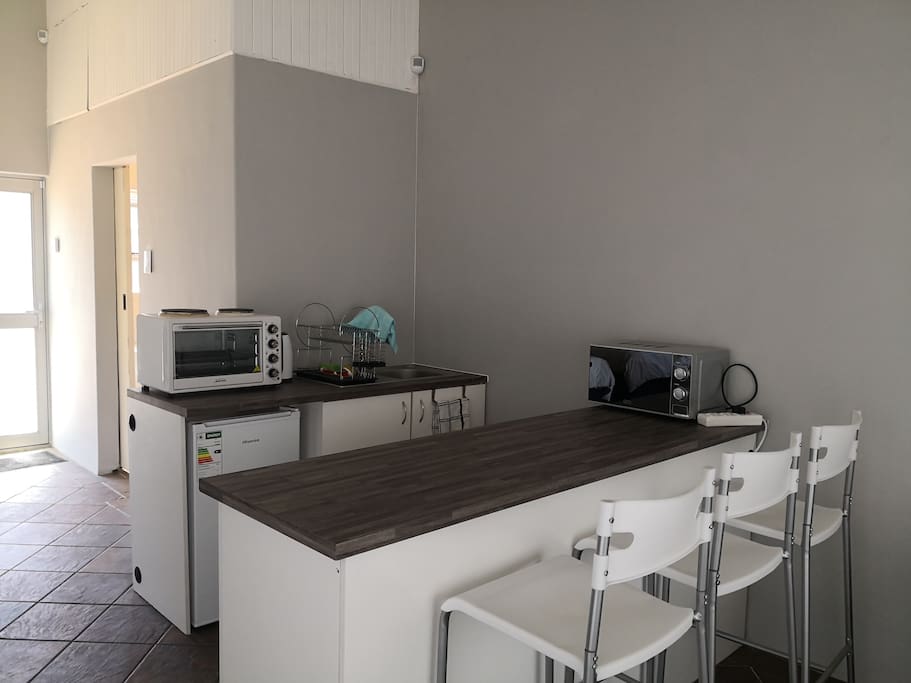 Reasonably equipped kitchen