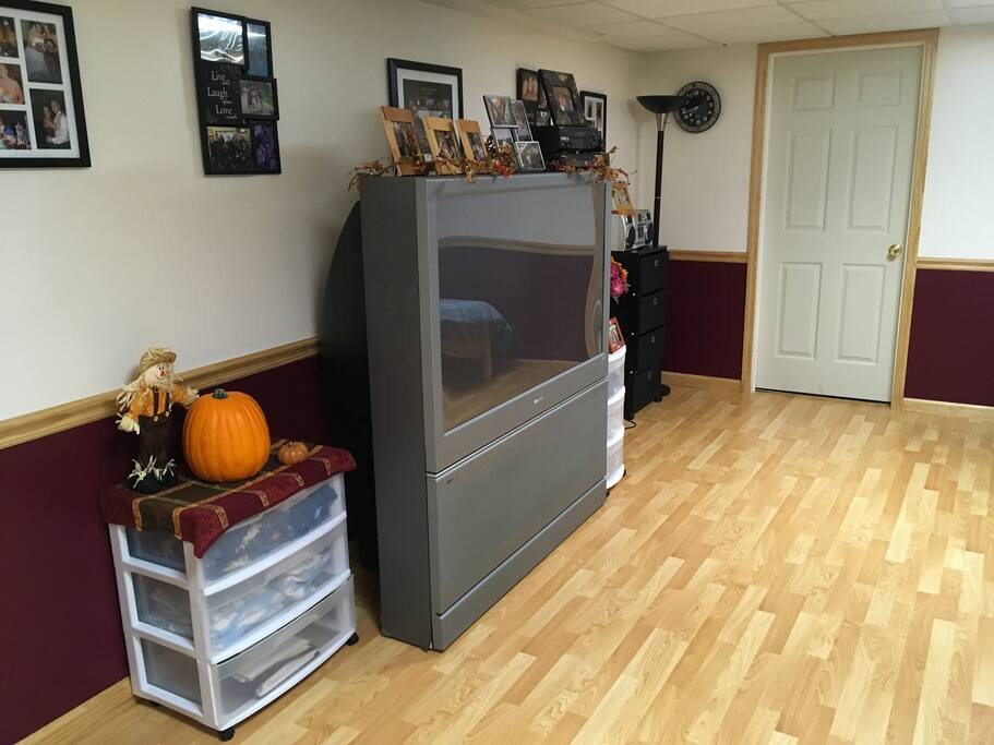 Downstairs tv area