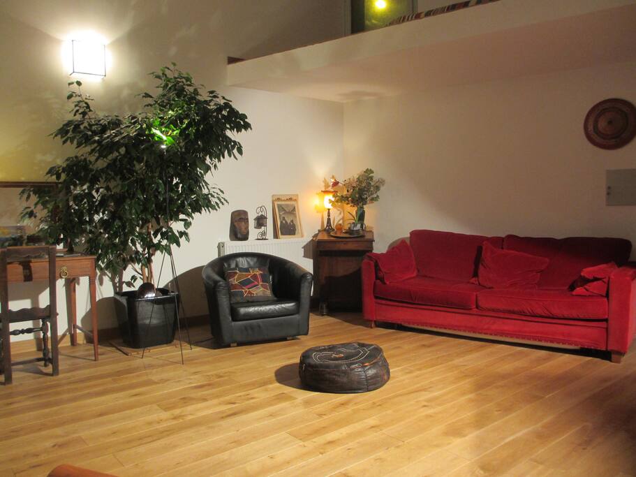une partie du salon de 33m2