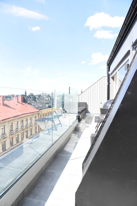 Terrace 15m2 - Sun all day with beautiful view of Stockholm