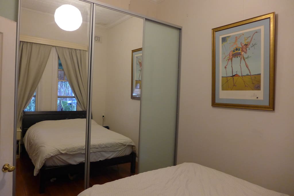 Master bedroom with built-in
