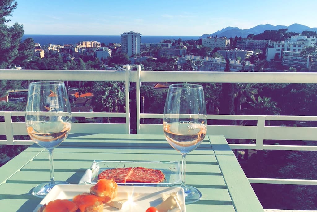Rosé wine with a view :)