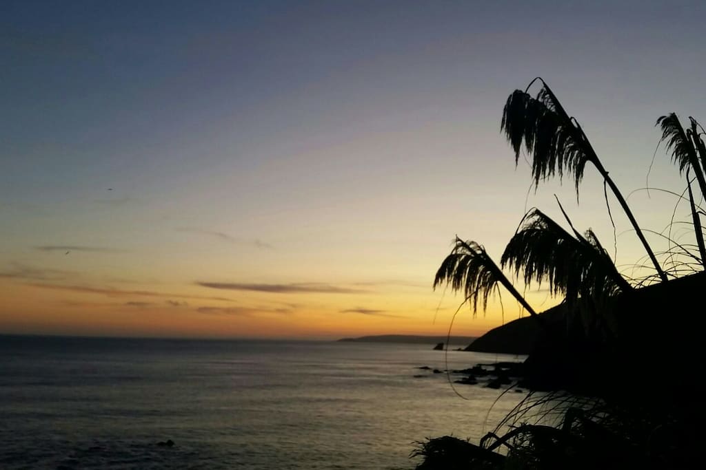 Sun setting
