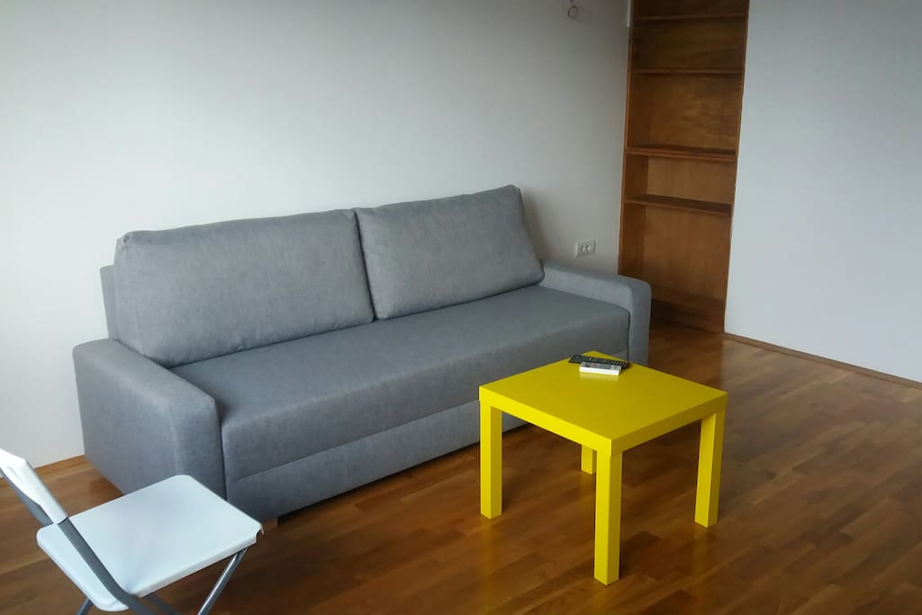 Pull out sofa in living room