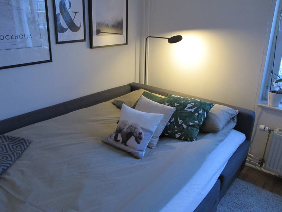 The sofa bed as bed