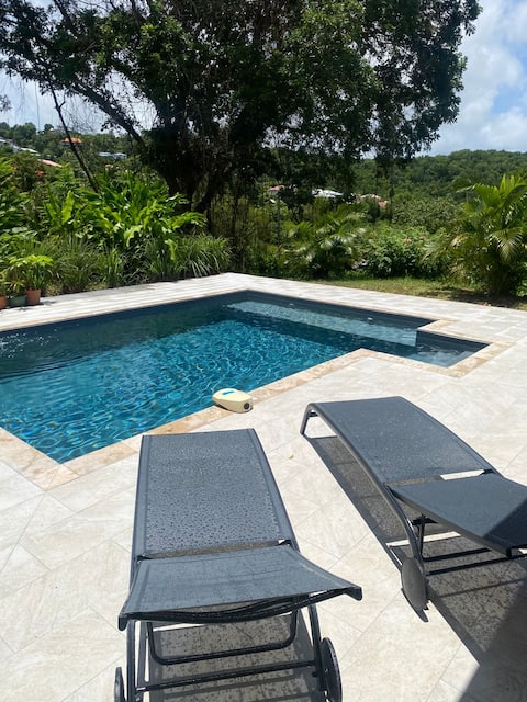 Villa T4 pool spa south of Martinique